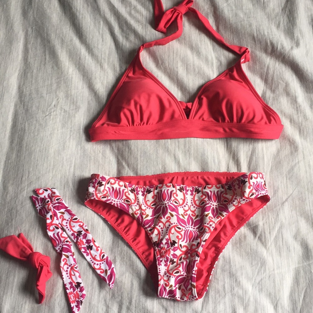 prana two piece swimsuit, size m